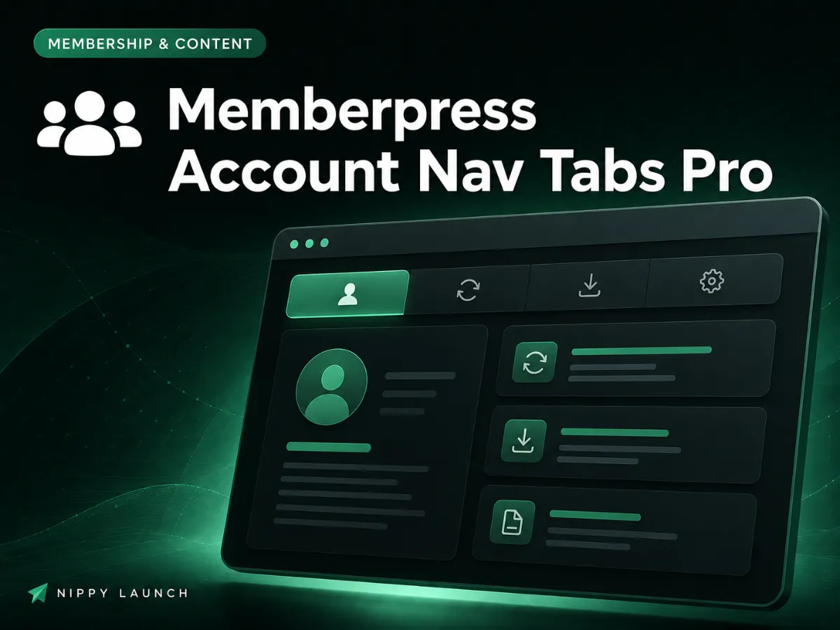 Memberpress Account Nav Tabs Pro